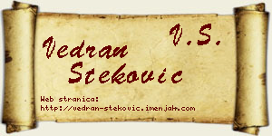 Vedran Steković vizit kartica